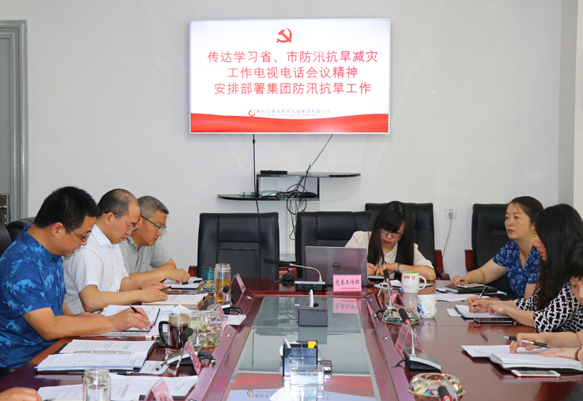 集團公司召開黨委（擴大）會，傳達學習省、市防汛抗旱減災工作電視電話會議精神