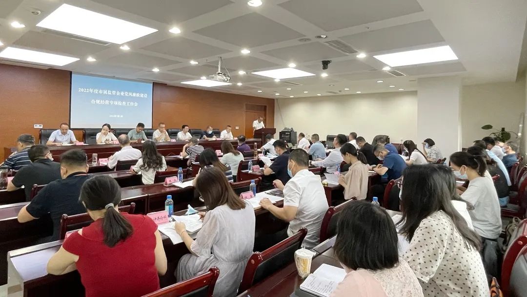 廉潔合規經營 貢獻國企力量——市國資委組織召開市屬監管企業黨風廉政建設、合規經營專項檢查工作會